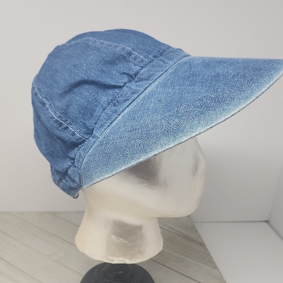 Kids Blue Denim Cap - Picture 4 of 8